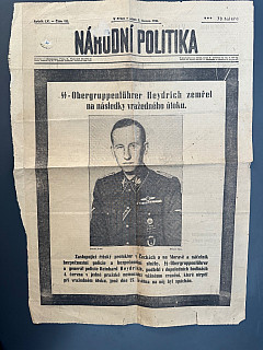 Oznámení o smrti Heydricha