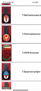 Kapsový odznak AČR Kroměříž 