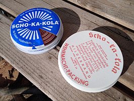 Scho-ka-kola -krabička od německé čokolády