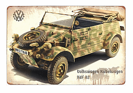 plechová cedule - Volkswagen Kübelwagen KdF 82 (VW Typ 82)