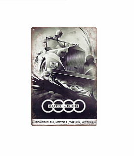plechová cedule - Auto Union (Audi) - válečná propaganda