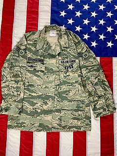 USAF Košile/ Blůza Tiger Stripe ripstop originál - použitá Vel. 14L