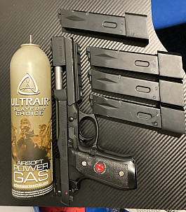 Airsoftová pistole Samurai Edge B.Burton model - celokov, blowback