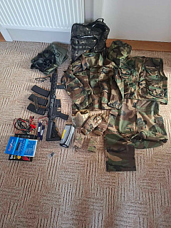 Airsoftový set pro začátečníky (cena není pevná, napište kolik chcete slevu)