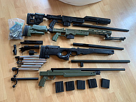 Sniper pažby, náhradní díly