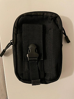 univerzální kapsička na opasek 160 x 120 x 50 mm - černá