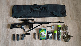 GBB SVD Dragunov + GBB Colt 1911