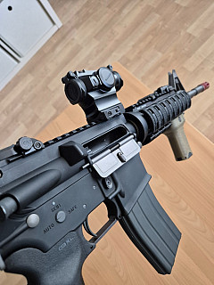 Airsoft KWA M4 PTR + Holosun HS515GM + Laser ammo