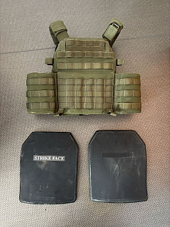 Nosič plátů Warrior Assault System,  barva RG + ocelové pláty