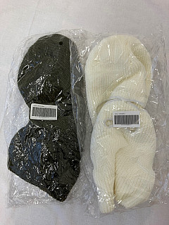 Kukla vojenská zelená a bílá