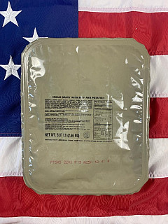 US ARMY MRE 18 porcí - Potravinová dávka - omáčka s hovězím a brambory