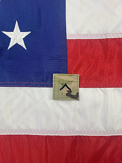 US Army nášivka hodnost - vojín první třídy originál - čtvercová