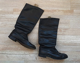 Vysoké kožené boty holinky Sapogi holiny důstojník KVH