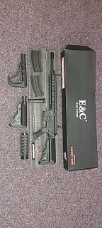 Zánovní E&C Airsoftová puška SR16-E3 - 12,5", černá