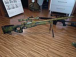 Airsoft SVD, AWP, Glock 17