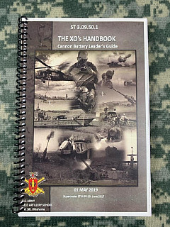 The XO's Handbook Canoon Battery Leader's Guide US Army Original