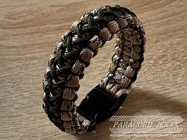 Paracord náramek (18 cm) Desert Camo - oliv