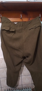 Vojenské důstojnické kalhoty kopřivaky  asi 1 rep 90 pas