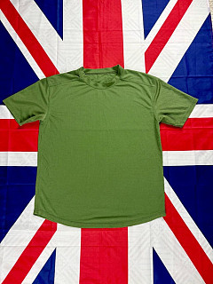 Britská armáda triko zelené Coolmax -chladivý materiál Velikost Medium
