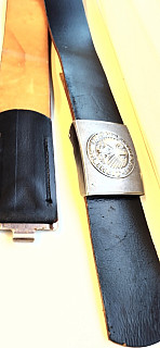 Německý vojenský  kožený opasek BW + prezka  nenoseny