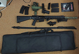 Cyma CM.098 SR25 Platinum RIS + WE P14 GBB