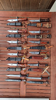 Sbírka AK/AKM/AK74/AK47 bajonetů 