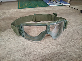 Taktické brýle ATF X800 - zelený rám, 3 skla, Wosport