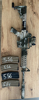 Prodám M4 RIS V3 GBB - celokov, blowback