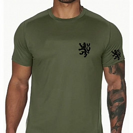 Triko pánské Striker Český lev dvoukombinace - olivové