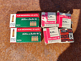 Prodám náboje 6,35 Browning