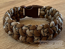 Paracord náramek (19 cm) Desert Camo - brown