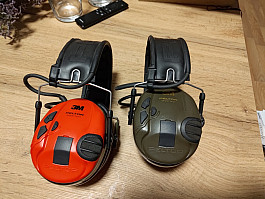 Sluchátka Peltor SportTac červená/zelená + gel