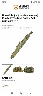 Bojový opasek s trekama