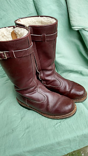 Zimní generálské boty ČSLA  celokožené  kožch beran vhodné na KVH 