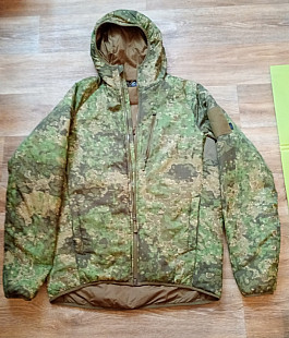 Zateplená maskáčová bunda Helikon Wolfhound Hoodie - climashield