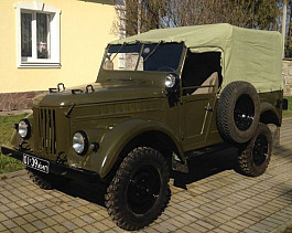 GAZ 69 - platný TP - bílé SPZ