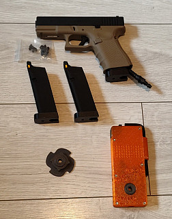 Glock 19 WE s konverzi HPA Frog engineering