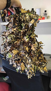 3D Ghillie Suit – Sniper Klobouk - Amber