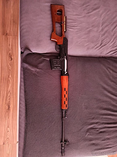 Svd dragunov celokov, pravé dřevo, blow back, gas