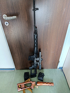 SVD manuál, plast + dřevo