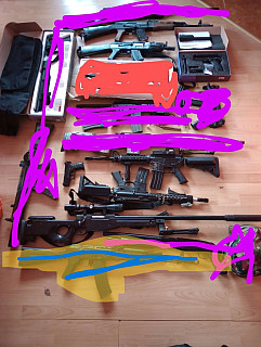 Zbraně airsoft dobrá cena 6 zbraní
