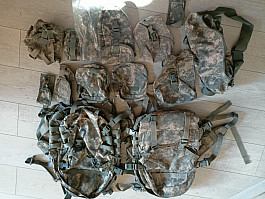 Us Army výstroj Molle, mc, ucp.... Sumky, assault pack 
