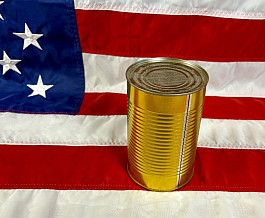 US Army originál instatní/mrazem sušený Hroznový Džus v konzervě 