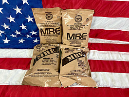 Vojenské Jídlo MRE-USA 4x vegetariánské menu (11,12,13,14)