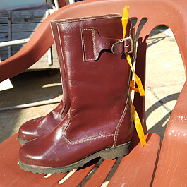 Vojenské zimní hnědé důstojnické  kanady s kožichem na zip 44 