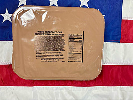 Vojenský koláč MRE-USA White Chocolate Chip Cookies with Cranberries