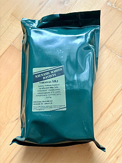 Litevská vojenská potravinová dávka MRE 8h Menu1 Dušené vepřové s rýží