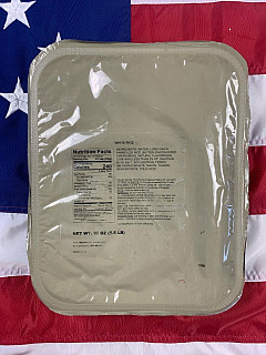 US ARMY MRE 18 porcí - Potravinová dávka - White Rice