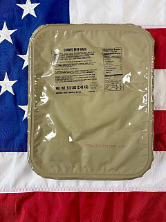 US ARMY MRE 18 Porcí - Potravinová dávka - Corned Beef Hash
