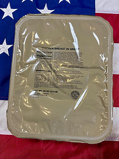 US ARMY MRE 18 porcí - Potravinová dávka - Chicken Breast in Gravy